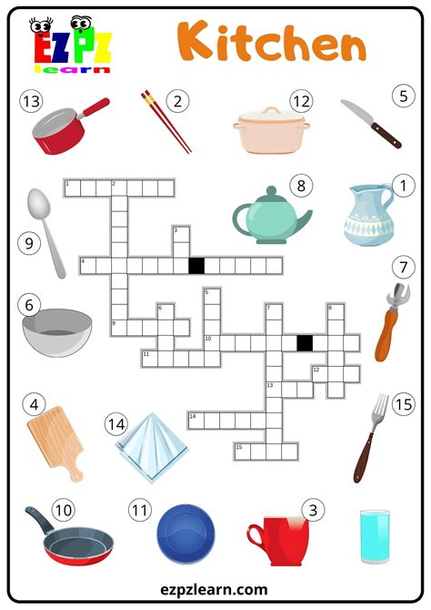 crossword kitchen item